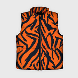 Женский жилет Расцветка тигра, цвет: 3D-красный