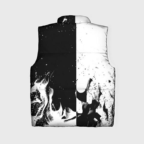 Женский жилет Nasa черно белый огонь / 3D-Светло-серый – фото 2
