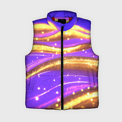 Женский жилет Блестящая волнистая текстура, цвет: 3D-красный