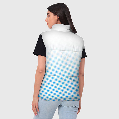 Женский жилет Sport бело-голубой текстурный / 3D-Светло-серый – фото 4