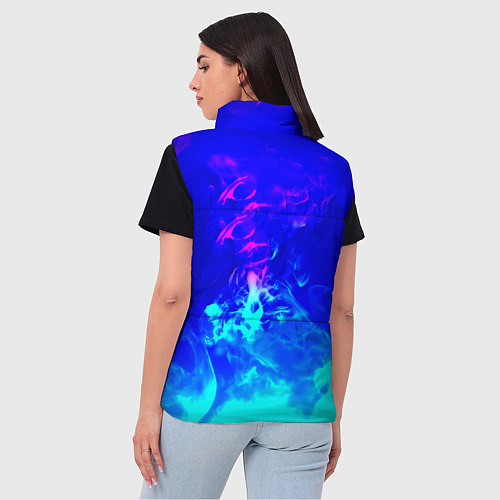 Женский жилет Monster energy дым неоновый / 3D-Черный – фото 4