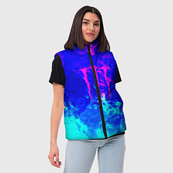 Женский жилет Monster energy дым неоновый, цвет: 3D-черный — фото 2