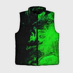 Женский жилет Color green black