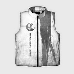 Женский жилет Angels of Death - white gradient по-вертикали