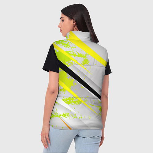 Женский жилет Color white light green / 3D-Черный – фото 4