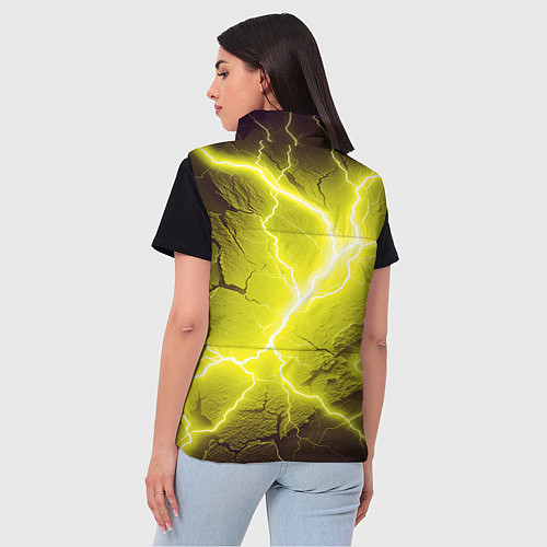 Женский жилет Color yellow black / 3D-Черный – фото 4