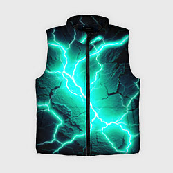 Женский жилет Color light blue black