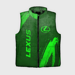 Женский жилет Lexus - green gradient вертикально, цвет: 3D-черный