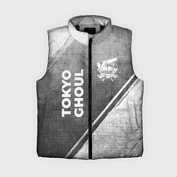 Женский жилет Tokyo Ghoul - grey gradient вертикально, цвет: 3D-черный