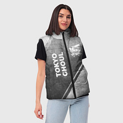 Женский жилет Tokyo Ghoul - grey gradient вертикально, цвет: 3D-черный — фото 2