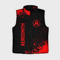 Женский жилет Aerosmith - red gradient вертикально, цвет: 3D-черный