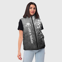 Женский жилет Король и Шут - grey gradient по-вертикали, цвет: 3D-черный — фото 2