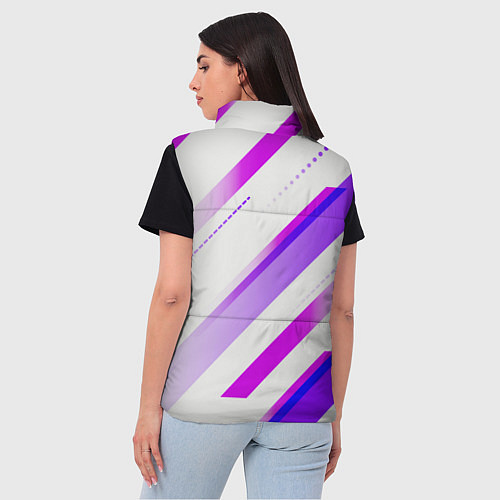 Женский жилет Color white pink / 3D-Черный – фото 4