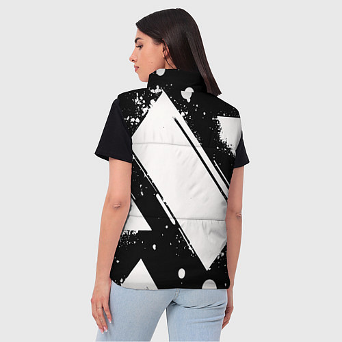 Женский жилет Color black white / 3D-Черный – фото 4