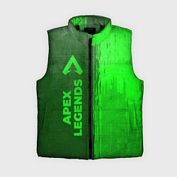 Женский жилет Apex Legends - green gradient по-вертикали, цвет: 3D-черный