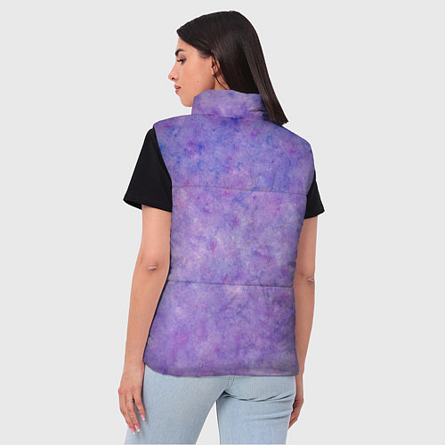Женский жилет Фиолетовый свет фонаря / 3D-Черный – фото 4