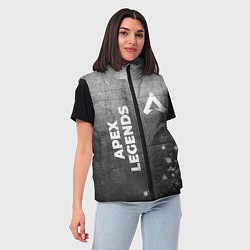 Женский жилет Apex Legends - grey gradient вертикально, цвет: 3D-черный — фото 2