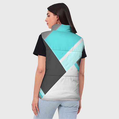 Женский жилет Color black blue / 3D-Черный – фото 4