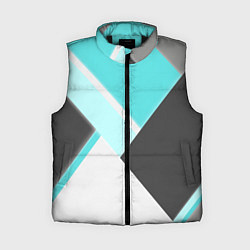 Женский жилет Color black blue, цвет: 3D-черный