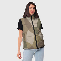 Женский жилет Цветной графический паттерн мозаика, цвет: 3D-черный — фото 2