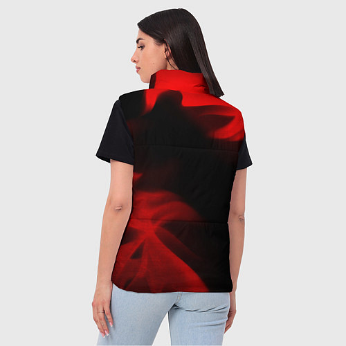 Женский жилет Elden Ring - red gradient вертикально / 3D-Черный – фото 4