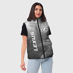 Женский жилет Lexus - grey gradient вертикально, цвет: 3D-черный — фото 2