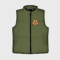 Женский жилет Орден отечественной войны 9 мая, цвет: 3D-черный