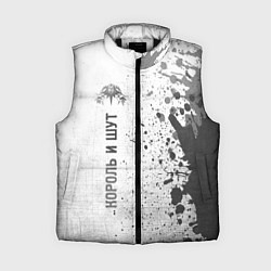 Женский жилет Король и Шут - white gradient по-вертикали, цвет: 3D-черный