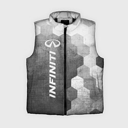 Женский жилет Infiniti - grey gradient по-вертикали, цвет: 3D-черный