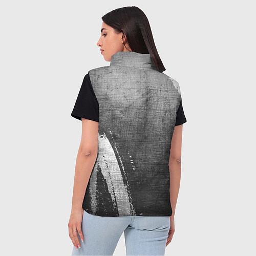 Женский жилет Ajax - grey gradient вертикально / 3D-Черный – фото 4