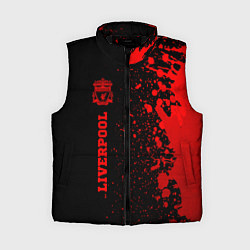 Женский жилет Liverpool - red gradient по-вертикали