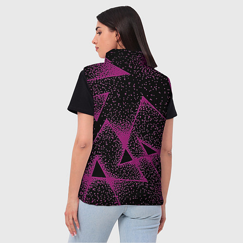 Женский жилет The triangle is pink / 3D-Черный – фото 4