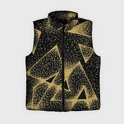 Женский жилет Triangle yellow with dots, цвет: 3D-черный