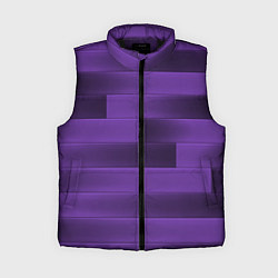 Женский жилет Color purple square, цвет: 3D-черный