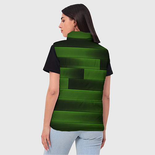 Женский жилет The color is green brick / 3D-Черный – фото 4