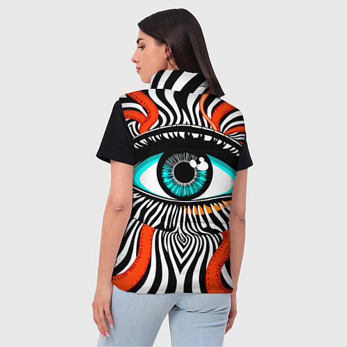 Женский жилет Глаз / 3D-Черный – фото 4
