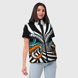 Женский жилет Глаз и щупальца, цвет: 3D-черный — фото 2