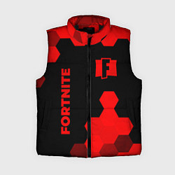 Женский жилет Fortnite - red gradient вертикально
