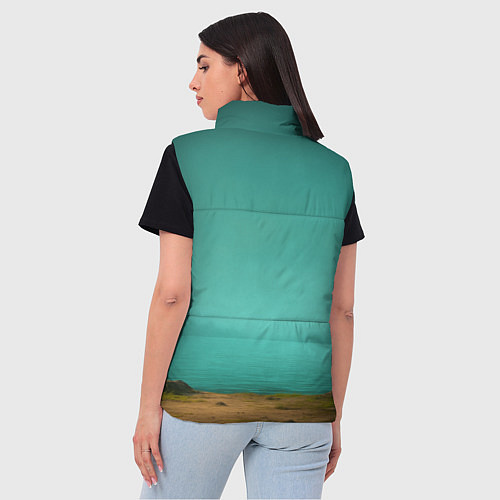 Женский жилет Trippi Troppi рыба мем / 3D-Черный – фото 4