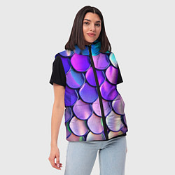Женский жилет Мазки краски с градиентом, цвет: 3D-черный — фото 2