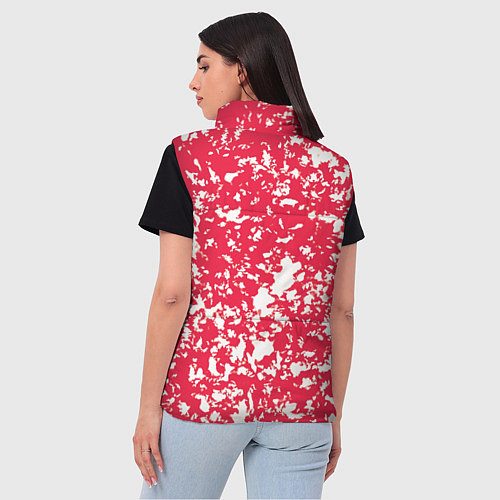 Женский жилет Розовый пятнистый / 3D-Светло-серый – фото 4