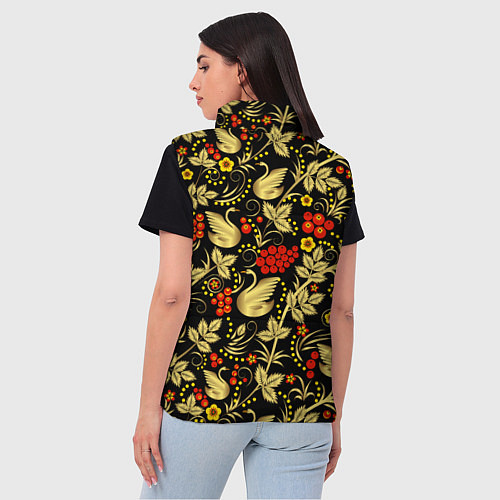 Женский жилет Корни прошлого в настоящем / 3D-Черный – фото 4