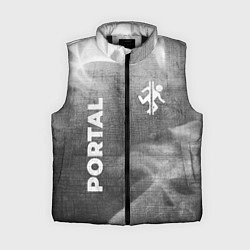Женский жилет Portal - grey gradient вертикально, цвет: 3D-черный