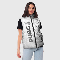 Женский жилет PUBG - white gradient по-вертикали, цвет: 3D-черный — фото 2