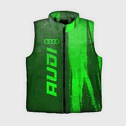 Женский жилет Audi - green gradient по-вертикали