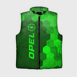 Женский жилет Opel - green gradient по-вертикали, цвет: 3D-черный