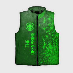 Женский жилет The Offspring - green gradient по-вертикали, цвет: 3D-черный