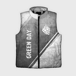 Женский жилет Green Day - grey gradient вертикально, цвет: 3D-черный