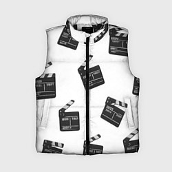 Женский жилет Съёмочная хлопушка, цвет: 3D-черный
