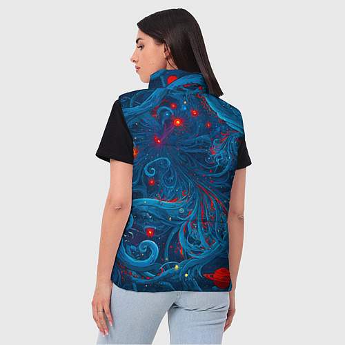 Женский жилет Контакт с хаосом / 3D-Черный – фото 4